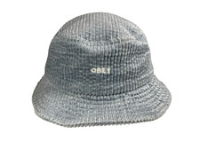 OBEY Blue Cotton CORDUROY BUCKET HAT Summer G...