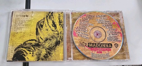 2- CD Celebration by Madonna (CD, 2009) WB Records Jewel Case Broken - Picture 2 of 4