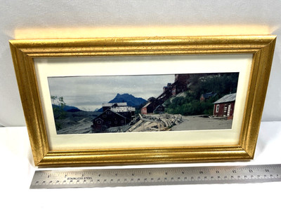 Panoramic Kennecott Mine Wrangell-St. Elias National Park Original Pic in Frame
