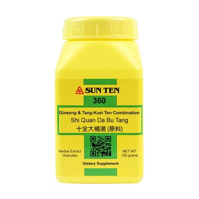 Sun Ten - Ginseng & Tang-kuei Ten Formula/Shi Quan Da Bu Tang, 100gm Granule