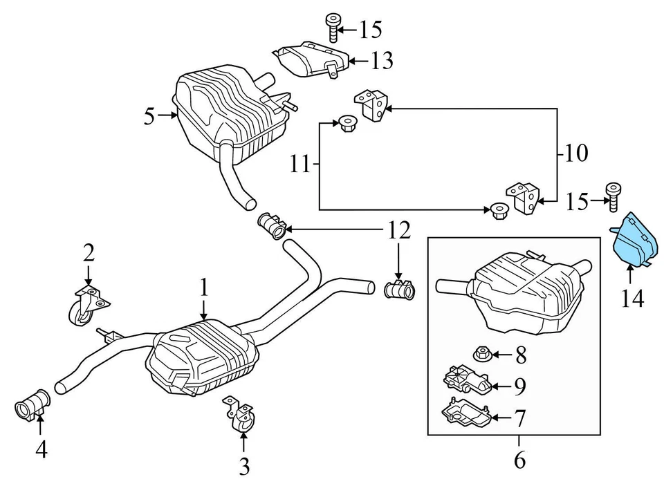 2016–2018 AUDI A7 QUATTRO — ЛЕВЫЙ НАКОНЕЧНИК ВЫХЛОПНОЙ ТРУБЫ 4G0253825N - Изображение 4 из 4