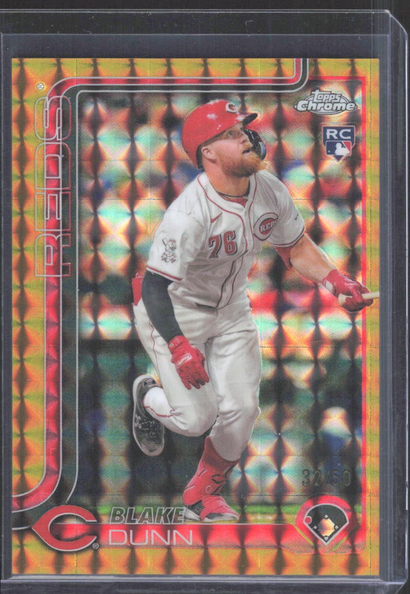 2025 Topps Chrome #161 Blake Dunn Gold Geometric Refractors #/50