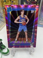 2021-22 Donruss Josh Giddey Pink Holo Laser Rated Rookie RC #202 Thunder