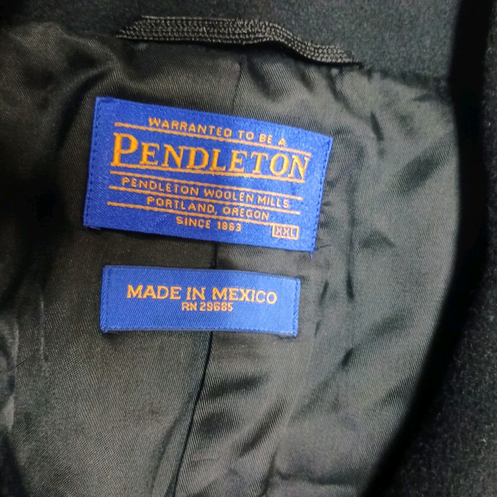 Pendleton Black Wool Cashmere Button Jacket  Clas… - image 2