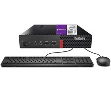 Lenovo ThinkCentre M710q Tiny Desktop Mini Quad Core i7-6700 16GB RAM 256GB SSD