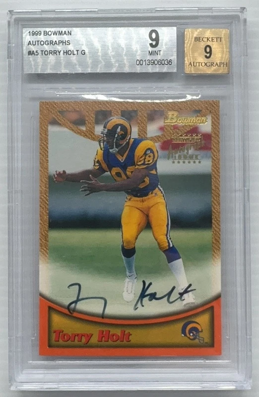 Torry Holt Bowman Certified Autograph #A5 Gold
