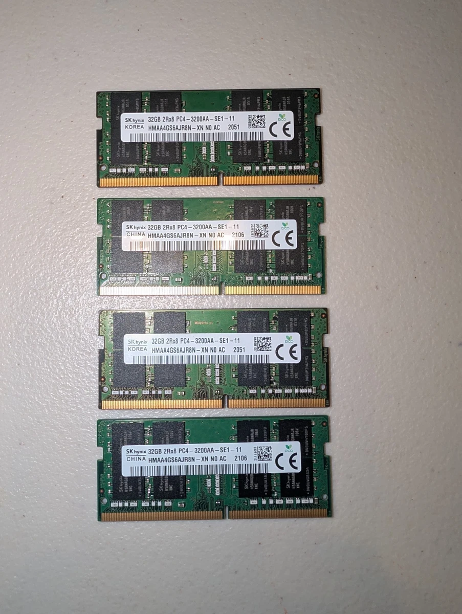 PC4-25600 (DDR4-3200) Bus Speed Computer RAM 32 GB Capacity per
