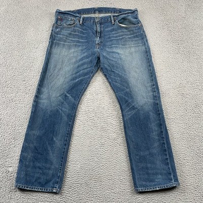 Polo Ralph Lauren Jeans Mens 38x30 Blue Classic Fit Authentic Denim Straight Leg