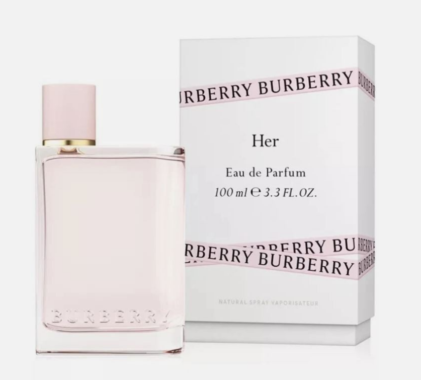Burberry Her Eau de Parfum 3.4 oz for Women Long-Lasting Floral Scent-image