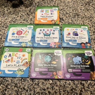 Leap Frog Leap Start Level 1-3 Pre-School, Pre-K and Kindergarten Book Lot of 7 