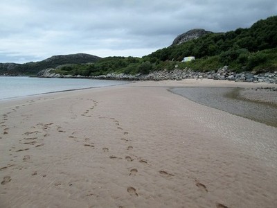 Foto 12x8 Sandstrand an Gruinard Bay zweite Küste Der weiße Van ist o c2018