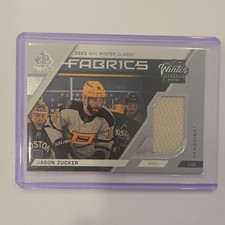 Upper Deck SP Game Used Winter Classic Fabrics Jason Zucker #WC-25 Penguins