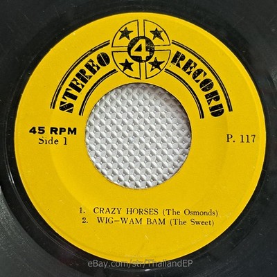 THE SWEET /WIG-WAM BAM /EAGLES /GRAND FUNK RAILROAD THAILAND EP 45 THAI