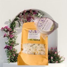 Spa At Home Herbal Foot Soak and Foot Balm Great Christmas Gift New