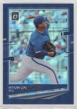 2020 Panini Donruss Optic FOTL FOTL Blue Pandora Prizm /99 Hyun-Jin Ryu #107