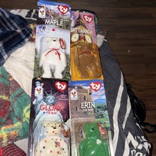 Complete Set Of 4 TY Beanie Babies McDonald  s New In Package Vintage Rare