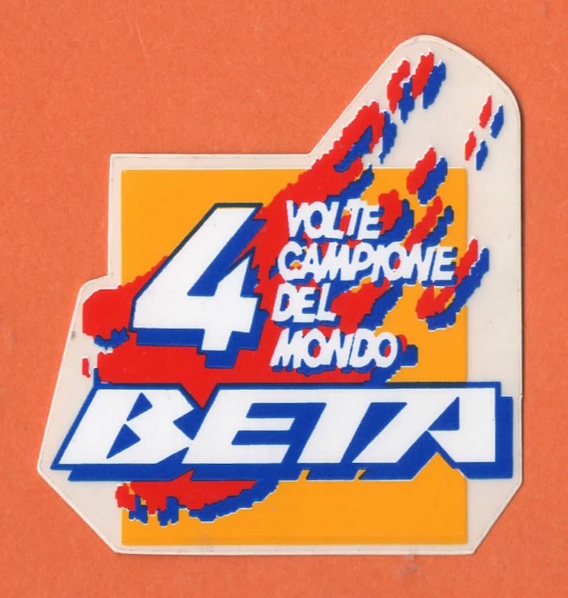 Adesivo Sticker Vintage Autocollant Aufkleber Auto Moto Tuning BETA RACING
