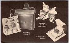 1945 Kellogg Co. Vintage Advertising Postcard DuBarry Makeup Kit