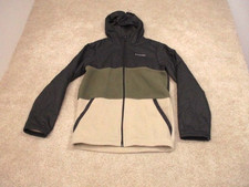 Columbia Youth Steens Mountain Novelty Fleece Jacket Boys L Black Green 14-16