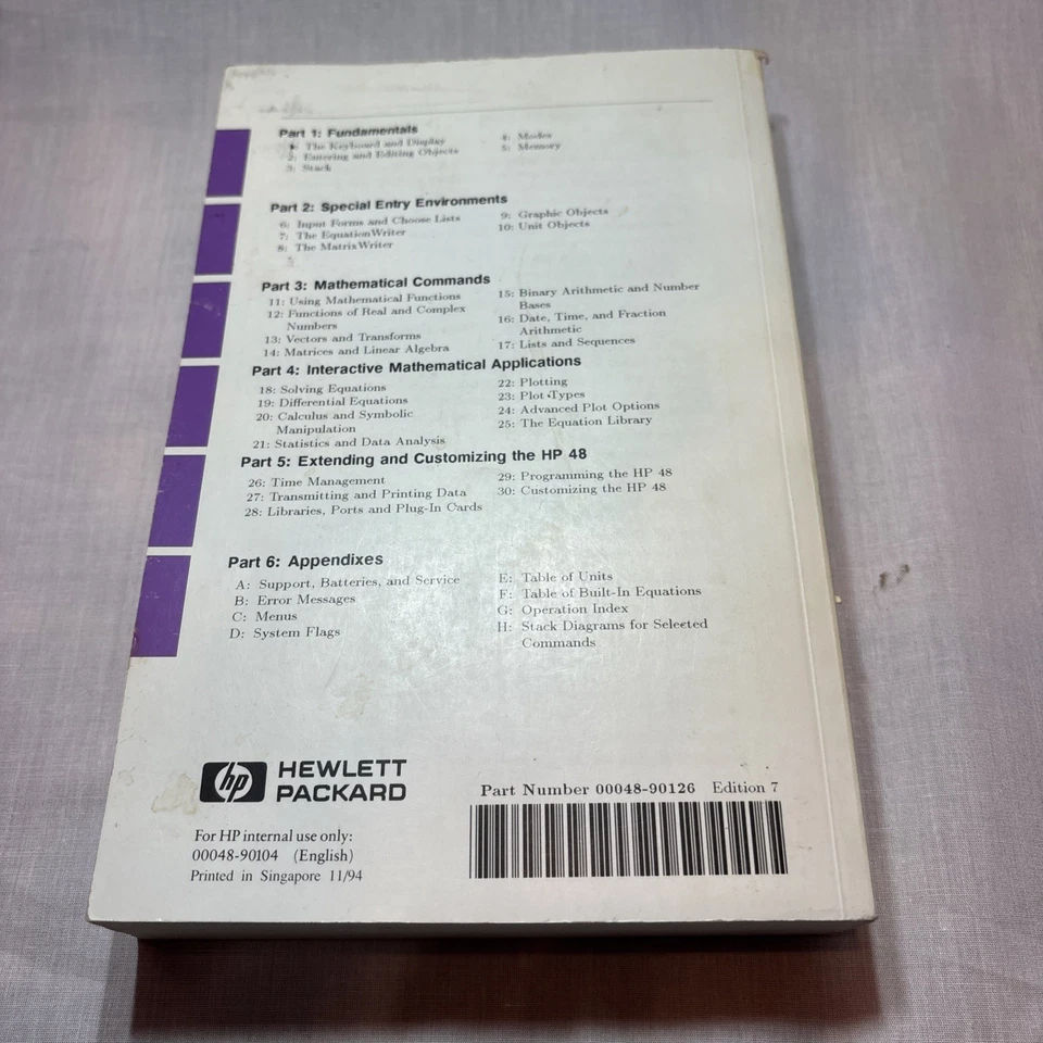 HP 48G только краткое руководство VGC - Изображение 2 из 2