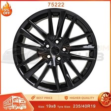 New 19 Full Gloss Black Alloy Wheel Rim For 2021-2023 Toyota Camry 75222 Xse