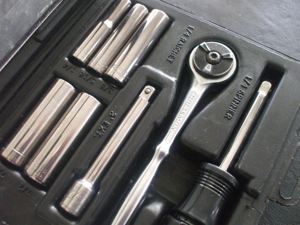 VINTAGE SEARS/CRAFTSMAN 1/4'' DRIVE SOCKET SET 34800 USA | eBay