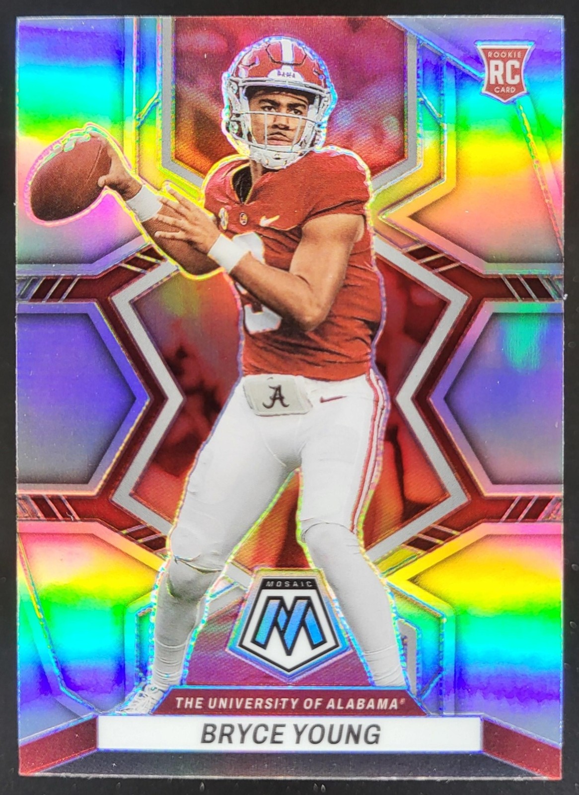 2023 Panini Mosaic Draft Picks Bryce Young Silver RC Crimson Tide JS14