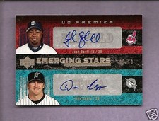 2007 UD PREMIER DAN UGGLA JOSH BARFIELD DUAL AUTO #5/10