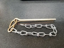 M151 Military Pintle Hook Lock Pin and Chain NOS