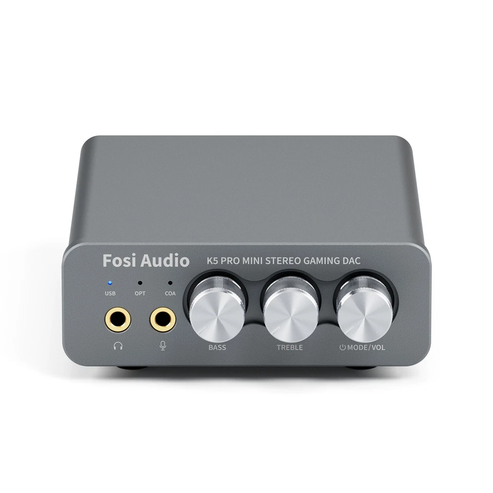 Fosi Audio K5 PRO Kopfhörer Verstärker DAC Digital zu Analog Audio Converter - Bild 2 von 4