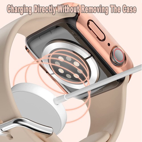 For Apple Watch Series 8 7 Snap On Bling Case Cover Screen Protector 41/45mm - 第 7/8 張圖片