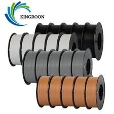 Kingroon 10KG 3D Printer Filament 1.75 mm PLA PETG Matte 1KG Bundles Rolls Lot