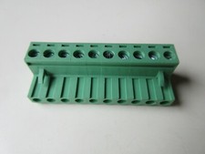 Lot of 10 Degson Plugable Terminal Blocks, 10 Position, 5.0mm,  2EDGK-5.0-10P-14