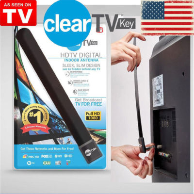Clear TV Key For FREE HDTV TV Digital Indoor Antenna Ditch Cable As Seen on TV 