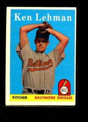 1958 TOPPS #141 KEN LEHMA N ORIOLES EX+ E07225