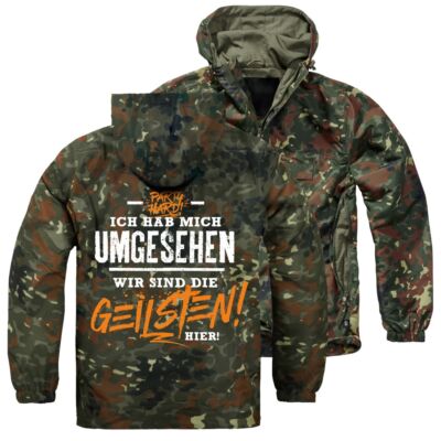 Männer Jacke Windbreaker Wir sind die GEILSTEN hier spass motive urlaub festival