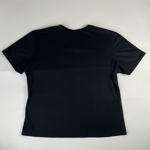 Vintage Nike Shirt Large 12-14 Black Youth Girls Dri-Fit Swoosh Short Sleeve Tee - Picture 9 of 9