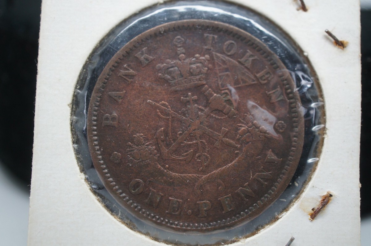 1854年アッパー・カナダ植民地 1ペニー銅貨 1854年アッパー・カナダ植民地 1ペニー銅貨 1854年アッパー