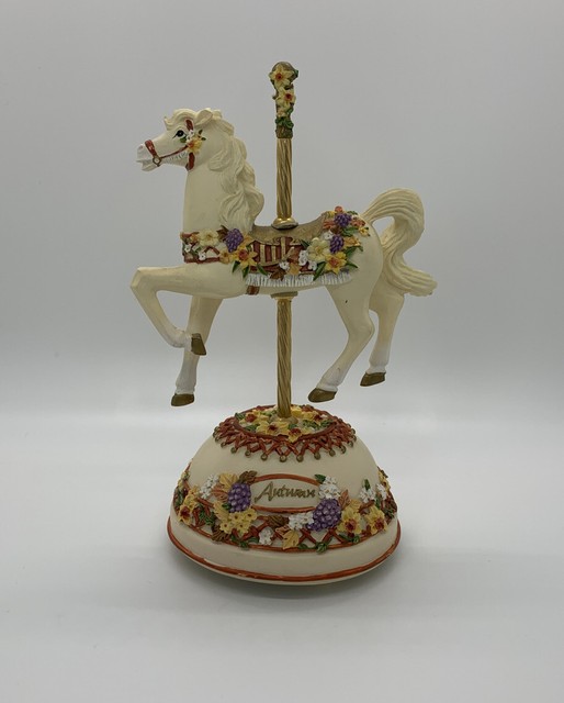 Rare Vintage San Francisco Music Box Company Carousel Horse "Autumn" eBay