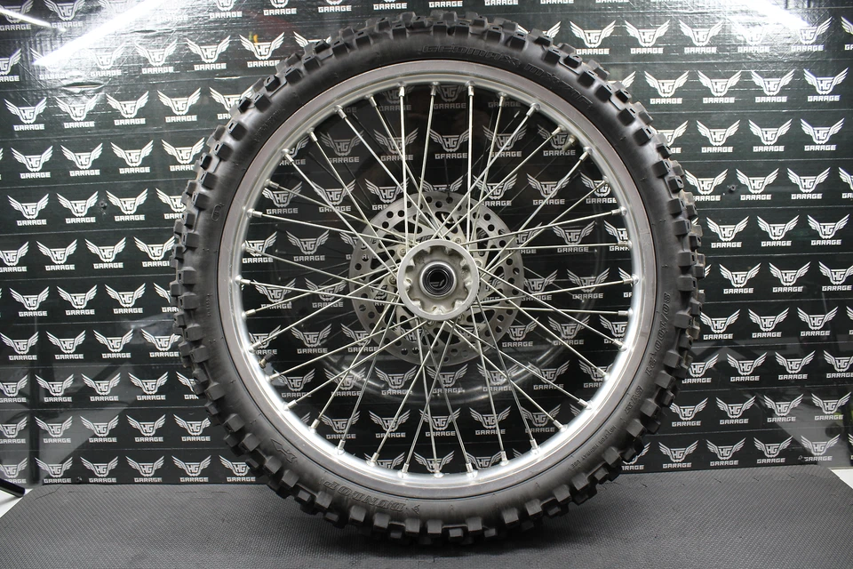 Honda CR125R 2003 02-07 OEM 21" LLANTA DELANTERA BUJE NEUMÁTICO ROTOR 44650-KZ4-J41 Foto 3 de 4