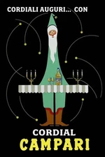 Vintage Bitter Campari Print Advertising Poster Poster Poster