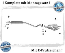 Auspuffanlage für Opel Astra G CC 1.4 1.6 Auspuff Endtopf Mitteltopf Montagesatz