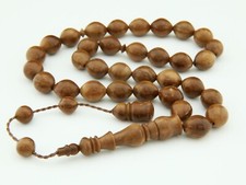 Big Natural kuka tree 33 beads Islamic Prayer Beads Misbaha Tesbih worry 201347