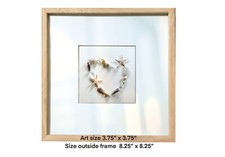 New Handmade Heart Beach Shells Love Sea Glass, Wall Art, Picture Frame