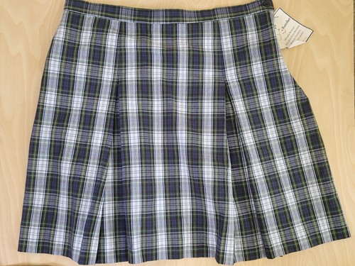 Becky Thatcher 20 1/2 Skirt Scooter Blue/Green School Uniform - Picture 3 of 4