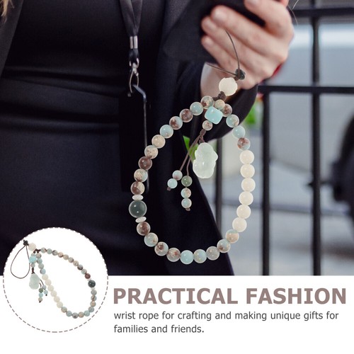 Cell Phone Chain Phone Wrist Lanyard Beads Wrist Lanyard Phone Lanyard Rope - Photo 11/12