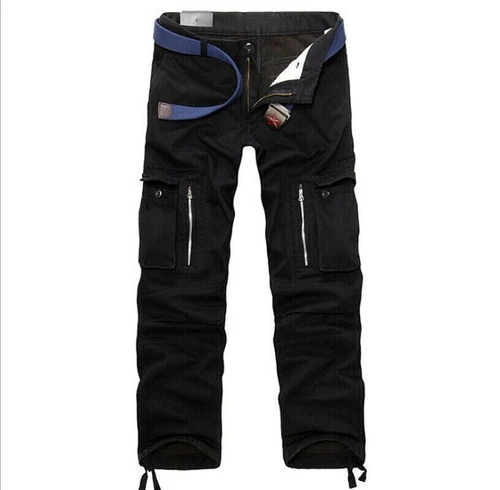 Herren Fleecefutter Arbeitshosen Warm Thermohose Freizeit Cargo Winter Hose DE!! - Bild 15 von 18