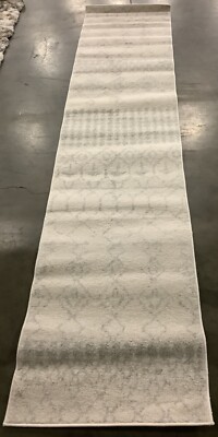 IVORY / LIGHT GREY 2'-0'' x 9'-0'' Flaw in Rug Reduced Price 1172671209 TUL229D-29
