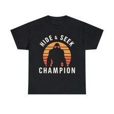Bigfoot Hide And Seek Champion Graphic Tee Shirt, S-5XL