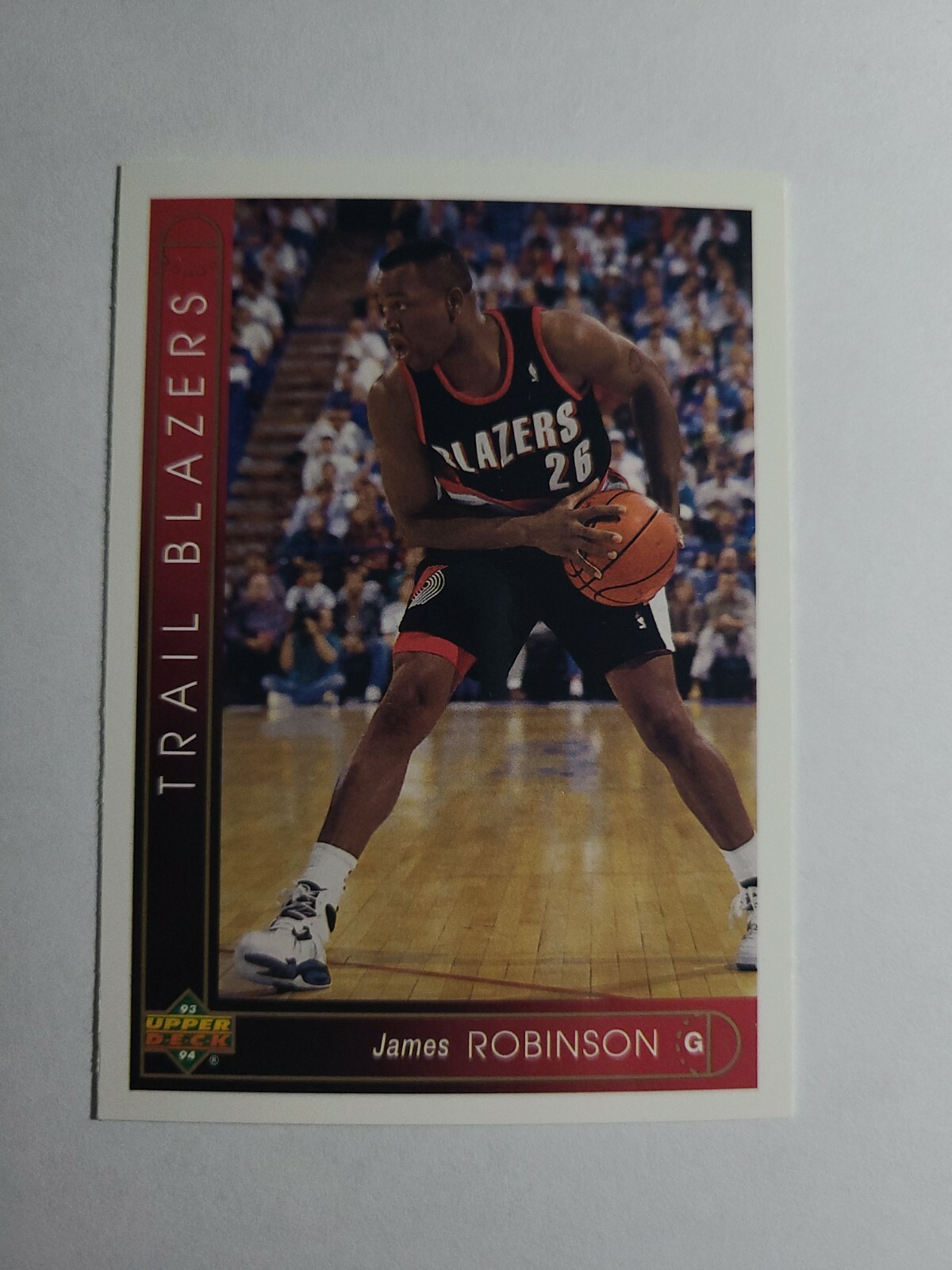 JAMES ROBINSON 1993-94 UPPER DECK BASKETBALL CARD # 369 D7074